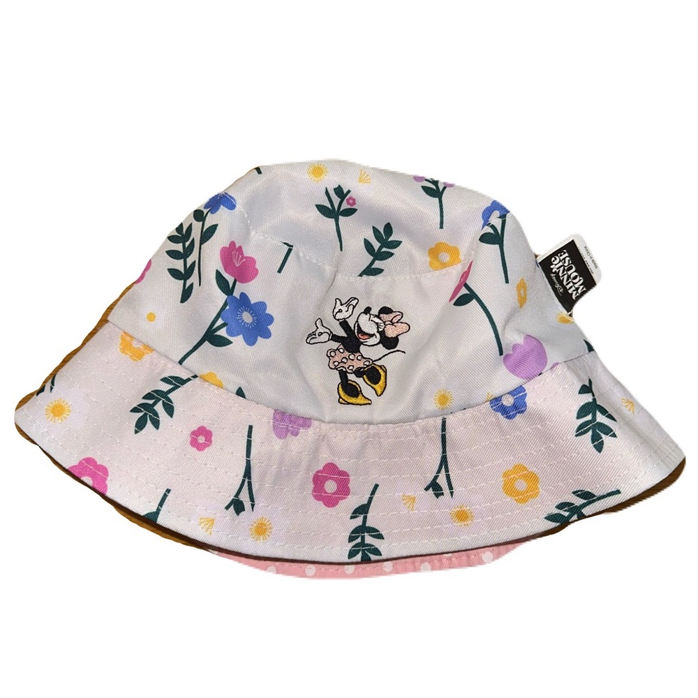 Girl's Minnie Floral Reversible Bucket Hat